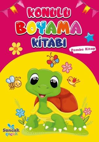 Konulu Boyama Kitabı - Pembe Kitap | Sancak Çocuk (Ciltsiz) - Resim 1