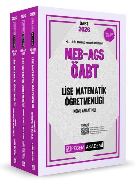 2026 MEB AGS ÖABT Lise Matematik Öğretmenliği Konu Anlatımlı - 3 Kitap Takım | Pegem Akademi Yayıncılık (İnce Kapak) - Resim 1