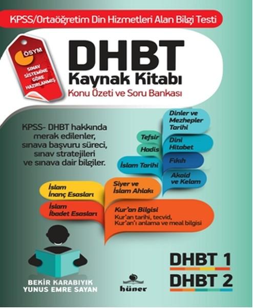 DHBT Sınavı Kaynak Kitabı | Hüner Yayınevi (İnce Kapak) - Resim 1