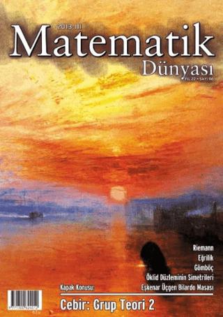Matematik Dünyası Dergisi Sayı:96 Yıl:2013 – III | Nesin Yayınevi (Ciltsiz) - Resim 1