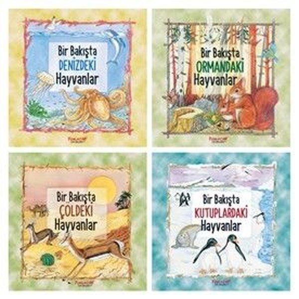 Bir Bakışta Hayvanlar Serisi Seti - 4 Kitap Takım | Yumurcak Yayınları (İnce Kapak) - Resim 1