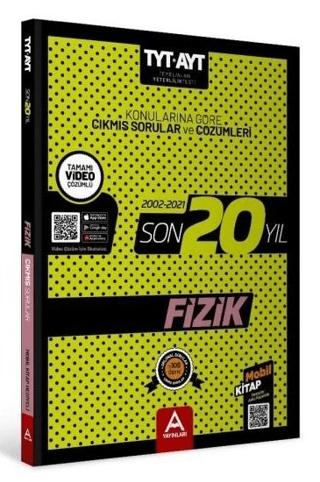 TYT AYT Fizik Son 20 Yıl Konularına Göre Çıkmış Sorular ve Çözümleri | A Yayınları (Ciltsiz) - Resim 1