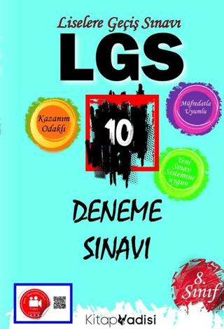 8. Sınıf LGS 10 Deneme Sınavı | Kitap Vadisi Yayınları (Ciltsiz) - Resim 1