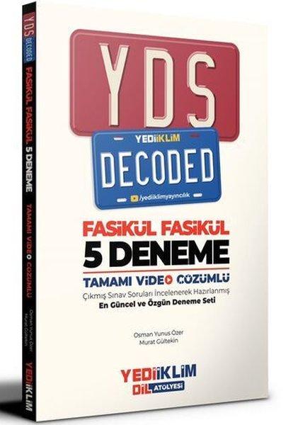 YDS Decoded Tamamı Video Çözümlü Fasikül 5 Deneme | Yediiklim Yayınları (İnce Kapak) - Resim 1