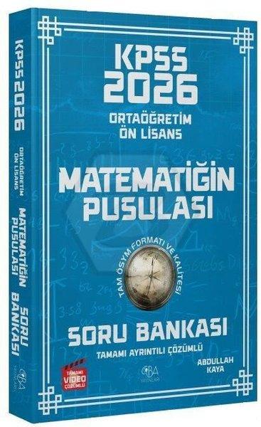 2026 KPSS Lise Ortaöğretim Ön Lisans Matematik Matematiğin Pusulası Soru Bankası Çözümlü | CBA Yayınları (İnce Kapak) - Resim 1