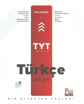 TYT Türkçe Defter | Faz Yayınları (Ciltsiz) - Resim 1