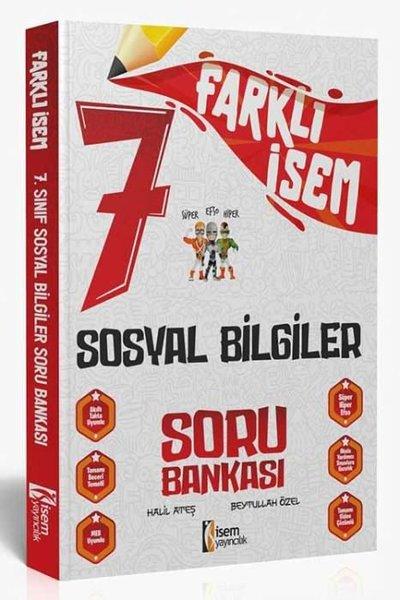 2024 7.Sınıf Sosyal Bilgiler Farklı İsem Soru Bankası | İsem Yayıncılık - Ortaokul (İnce Kapak) - Resim 1