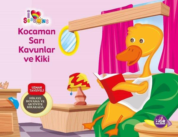 Kocaman Sarı Kavunlar ve Kiki - Hikaye Boyama ve Aktivite Bir Arada | Mor Kelebek (İnce Kapak) - Resim 1