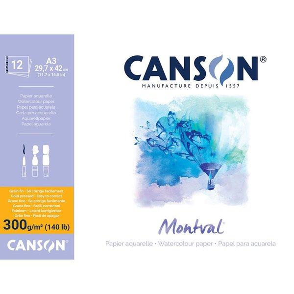 Canson Montval Suluboya Blok 300 gr 12 Sayfa 29,7x42 cm