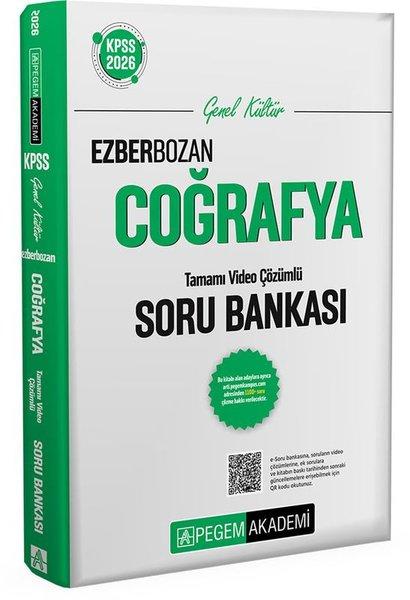 2026 KPSS Genel Yetenek Genel Kültür Ezberbozan Coğrafya Tamamı Video Çözümlü Soru Bankası | Pegem Akademi Yayıncılık (İnce Kapak) - Resim 1