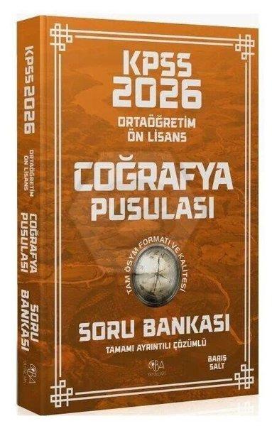 2026 KPSS Lise Ortaöğretim Ön Lisans Coğrafya Pusulası Soru Bankası Çözümlü | CBA Yayınları (İnce Kapak) - Resim 1