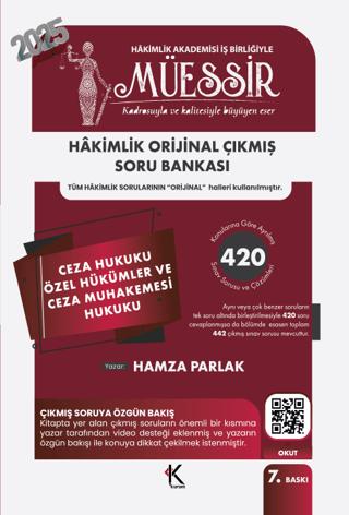 Müessir Ceza Hukuku Özel Hükümler ve Ceza Muhakemesi Hukuku Soru Bankası | Kuram Kitap (Ciltsiz) - Resim 1
