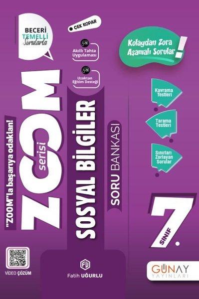 7. Sınıf Zoom Serisi Sosyal Bilgiler Soru Bankası | Günay Yayıncılık (İnce Kapak) - Resim 1