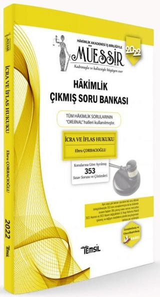 Müessir İcra Ve İflas Hukuku Hakimlik Çıkmış Soru Bankası | Temsil Kitap (Ciltsiz) - Resim 1