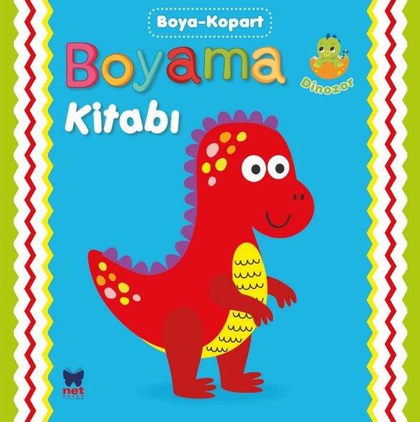 Boyama Kitabı Boya - Kopart - Dinozor | Net Çocuk Yayınları (İnce Kapak) - Resim 1
