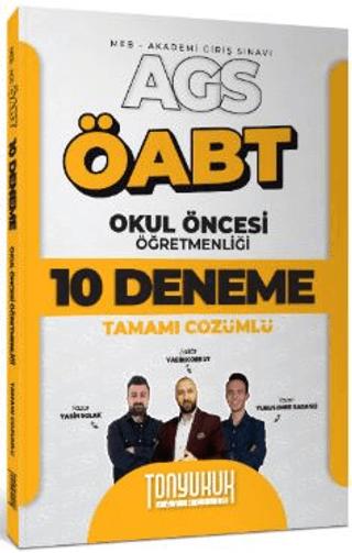 MEB AGS ÖABT Okul Öncesi Öğretmenliği Tamamı Çözümlü 10 Deneme Sınavı | Tonyukuk Yayıncılık (Ciltsiz) - Resim 1