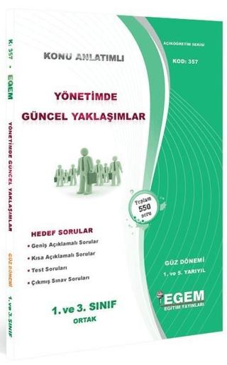 1. ve 3. Sınıf 5 Yarıyıl Yönetimde Güncel Yaklaşımlar Hedef Sorular Konu Anlatımlı (Kod 357)