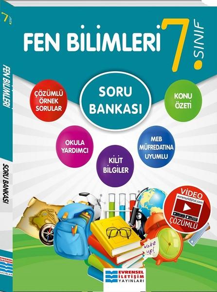7.Sınıf Fen Bilimleri Soru Bankası Video Çözümlü | Evrensel İletişim Yayınları (İnce Kapak) - Resim 1
