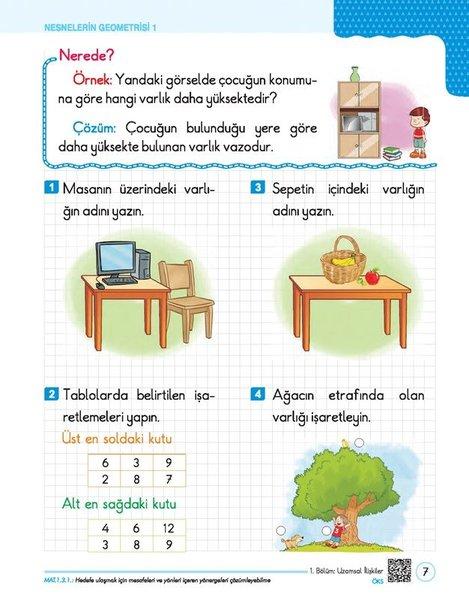1. Sınıf Problemlerle Matematik | Üçgen Yayıncılık (İnce Kapak) - Resim 2