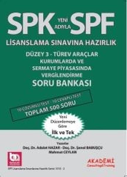 SPK Düzey 3-Türev Araçlar Kurumlarda ve Sermaye Piyasasında Vergilendirme Soru Bankası | Akademi Consulting (İnce Kapak) - Resim 1