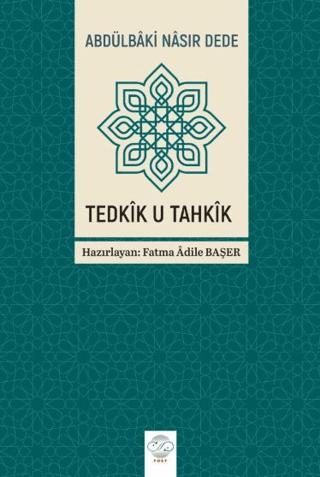 Tedkik u Tahkik | Post Yayınevi (Ciltsiz) - Resim 1