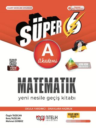 6. Sınıf Süper Matematik Yeni Nesil Geçiş Kitabı | Nitelik Yayınları (Ciltsiz) - Resim 1
