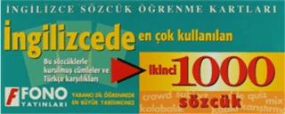 İngilizcede İkinci 1000 Sözcük Kartları | Fono Yayınları (Ciltsiz) - Resim 1