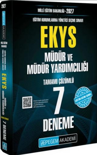 2027 EKYS MEB Müdür ve Müdür Yardımcılığı 7 Deneme | Pegem Akademi Yayıncılık (Ciltsiz) - Resim 1