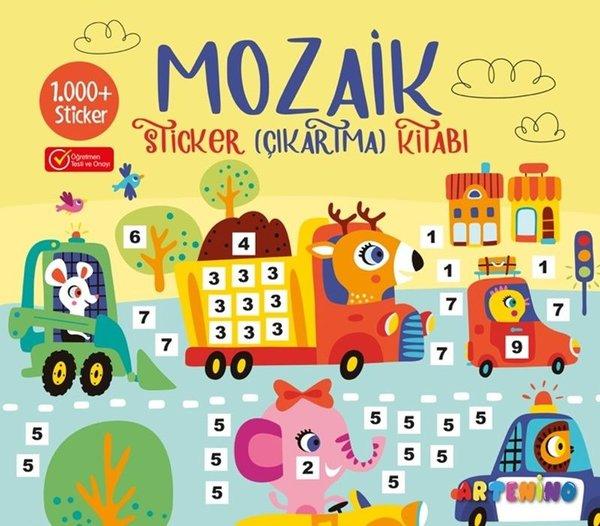 Mozaik Sticker 1.000+ Çıkartma Kitabı - Sarı | Artenino Yayıncılık (İnce Kapak) - Resim 1