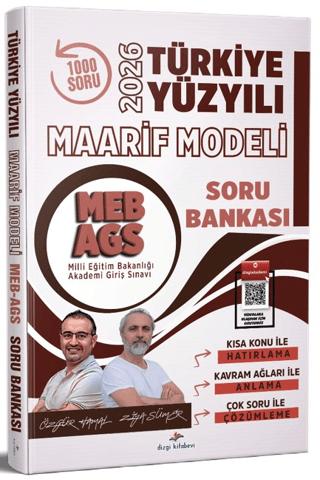 2026 MEB AGS Türkiye Yüzyılı Maarif Modeli Tamamı Video Çözümlü Soru Bankası | Dizgi Kitap (Ciltsiz) - Resim 1