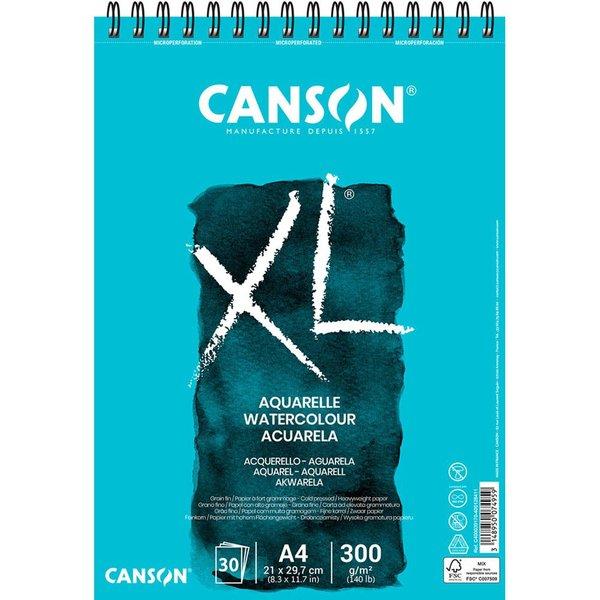 Canson XL A4 Sulu Boya Spiralli Blok 30 Yaprak
