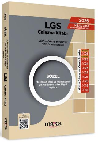 LGS Sözel T.C. İnkılap Tarihi ve Atatürkçülük - Din Kültürü ve Ahlak Bilgisi - İngilizce Çıkmış ve Örnek Sorular | Marka Yayınları (Ciltsiz) - Resim 1