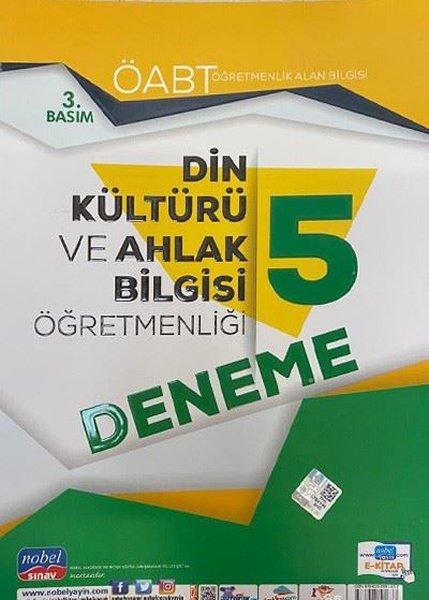 ÖABT Din Kültürü ve Ahlak Bilgisi Öğretmenliği - Öğretmenlik Alan Bilgisi - 5 Deneme | Nobel Sınav (İnce Kapak) - Resim 1