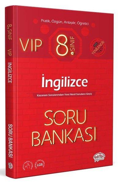 8.Sınıf VIP İngilizce Soru Bankası | Editör (İnce Kapak) - Resim 1
