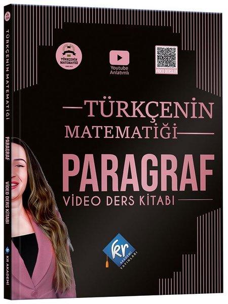 Türkçenin Matematiği Tüm Sınavlar İçin Paragraf Video Ders Kitabı | KR Akademi (İnce Kapak) - Resim 1