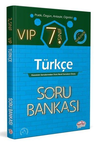 7.Sınıf VIP Türkçe Soru Bankası | Editör (İnce Kapak) - Resim 1