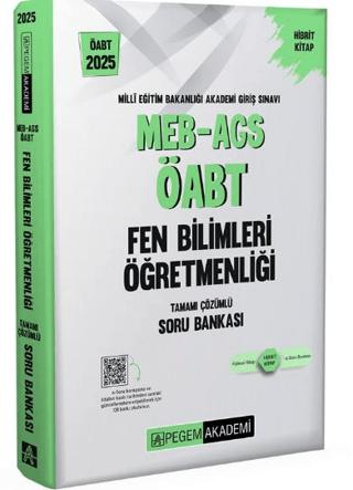 2025 MEB-AGS-ÖABT Fen ve Teknolojii Öğretmenliği Tamamı Çözümlü Soru Bankası