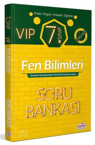 7.Sınıf VIP Fen Bilimleri Soru Bankası | Editör (İnce Kapak) - Resim 1