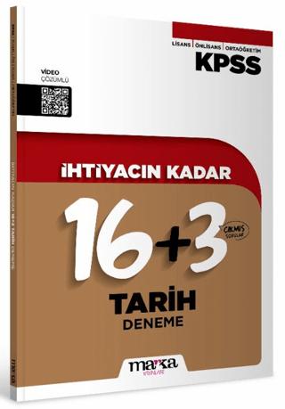 KPSS İhtiyacın Kadar Tarih 16+3 Deneme | Marka Yayınları (Ciltsiz) - Resim 1