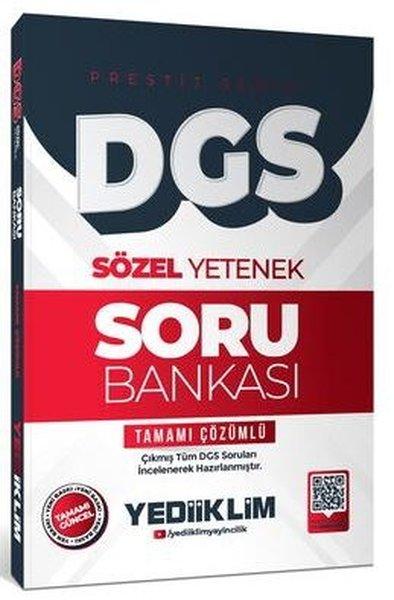 2026 DGS Prestij Serisi Sözel Yetenek Tamamı Çözümlü Soru Bankası | Yediiklim Yayınları (İnce Kapak) - Resim 1