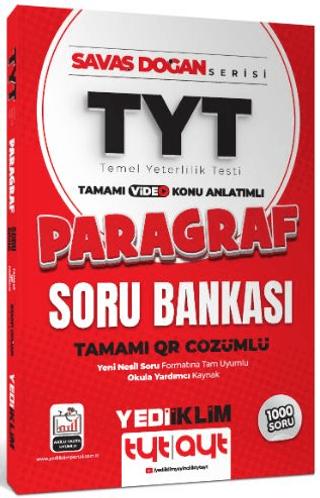 2025 TYT Savaş Doğan Serisi Tamamı Video Konu Anlatımlı ve QR Çözümlü Paragraf Soru Bankası | Yediiklim Yayınları (Ciltsiz) - Resim 1