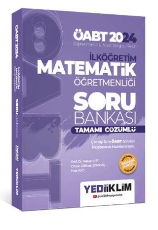 2024 ÖABT İlköğretim Matematik Öğretmenliği Tamamı Çözümlü Soru Bankası | Yediiklim Yayınları (Ciltsiz) - Resim 1