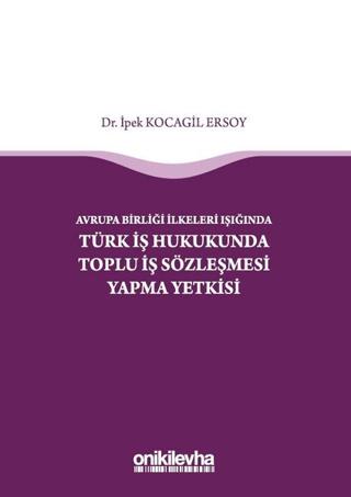 Avrupa Birliği İlkeleri Işığında Türk İş Hukukunda Toplu İş Sözleşmesi Yapma Yetkisi
