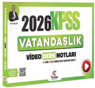 2026 KPSS Vatandaşlık Video Ders Notları | Tekrar Akademi Yayınları (Ciltsiz) - Resim 1