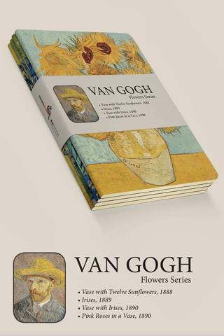 Van Gogh - Flowers Series | Retronote - Resim 1