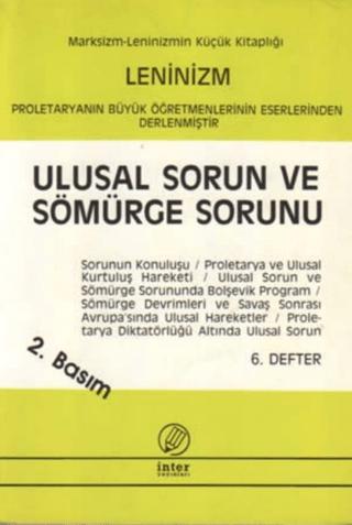 Ulusal Sorun ve Sömürge Sorunu | İnter Yayınları (Ciltsiz) - Resim 1