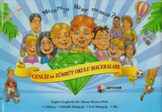 4. Sınıf Cengiz ve Zümrüt Okulu Maceraları 8 Kitap
