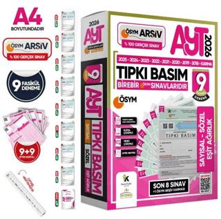 2026 AYT (Sayısal-Sözel-Eşit Ağırlık) ÖSYM Çıkmış Soru Tıpkı Basım 9'lu Deneme Paketi