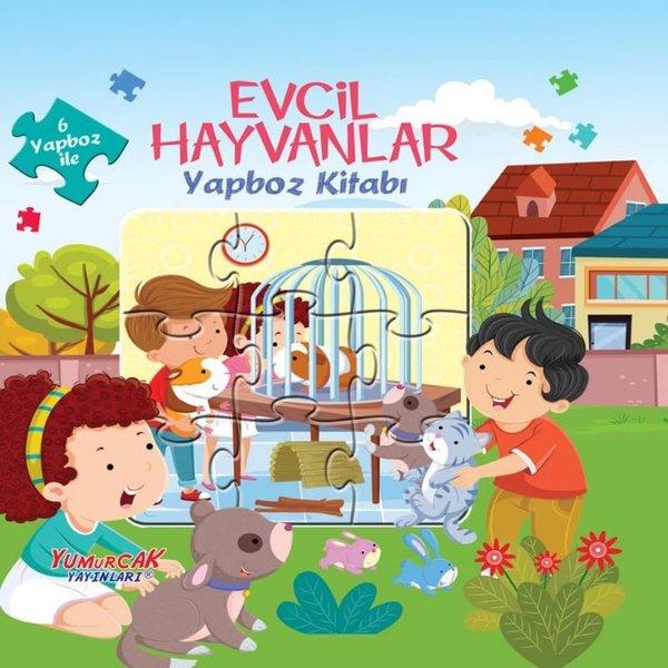 Evcil Hayvanlar Yapboz Kitabı | Yumurcak Yayınları (Ciltli) - Resim 1