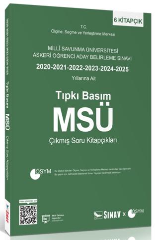 MSÜ Tıpkı Basım Son 6 Yıl Çıkmış Soru Kitapçıkları